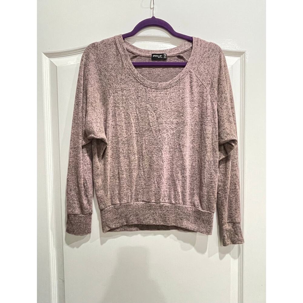 Popular Basics Womens Lavender Color Sweater Size Small
